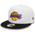 kepure-plokscia-juoda-snapback-9fifty-white-crown-patch-los-angeles-lakers-nba-new-era
