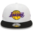 kepure-plokscia-juoda-snapback-9fifty-white-crown-patch-los-angeles-lakers-nba-new-era