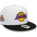 kepure-plokscia-juoda-snapback-9fifty-white-crown-patch-los-angeles-lakers-nba-new-era