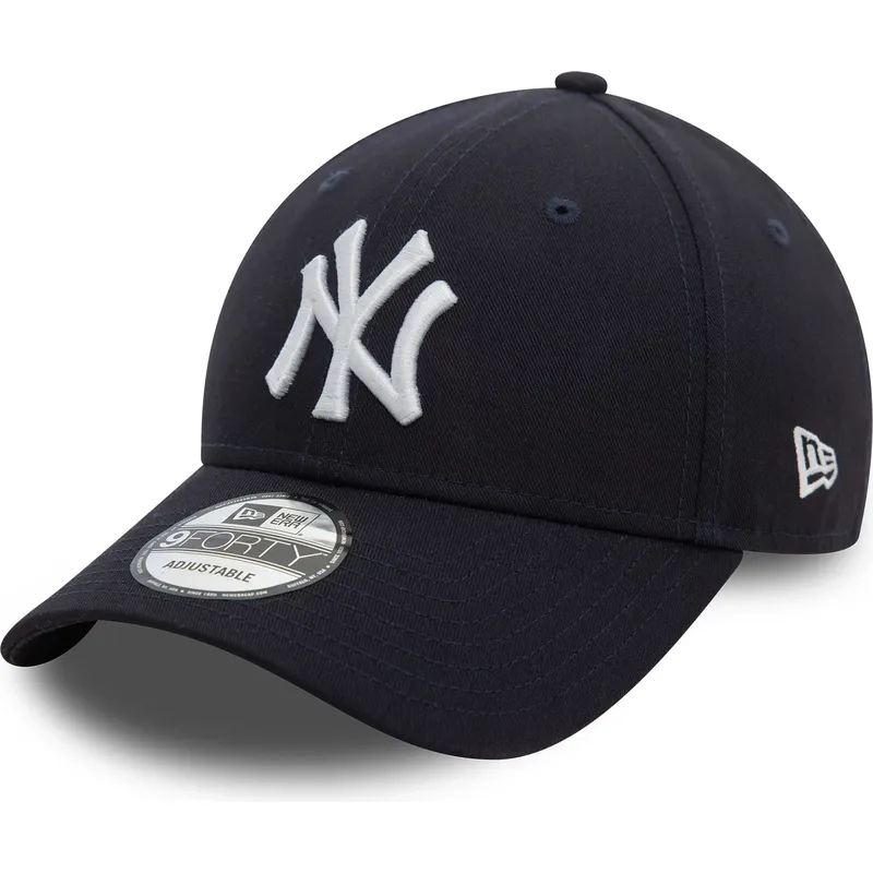 kepure-islenkta-tamsiai-melyna-reguliuojamas-9forty-side-patch-new-york-yankees-mlb-new-era