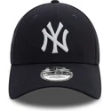 kepure-islenkta-tamsiai-melyna-reguliuojamas-9forty-side-patch-new-york-yankees-mlb-new-era