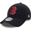 kepure-islenkta-tamsiai-melyna-reguliuojamas-9forty-side-patch-boston-red-sox-mlb-new-era
