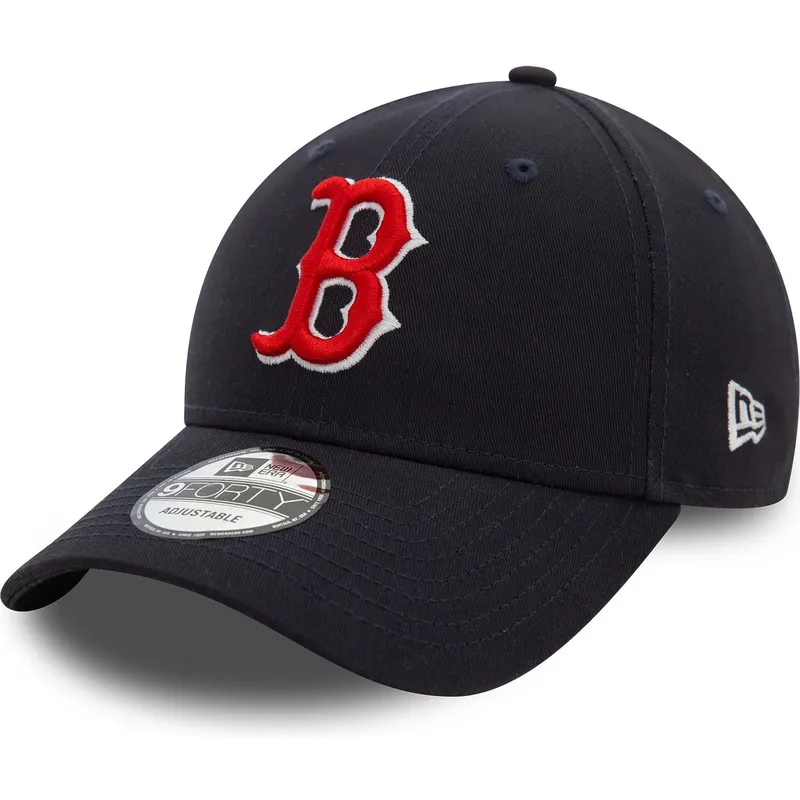 kepure-islenkta-tamsiai-melyna-reguliuojamas-9forty-side-patch-boston-red-sox-mlb-new-era