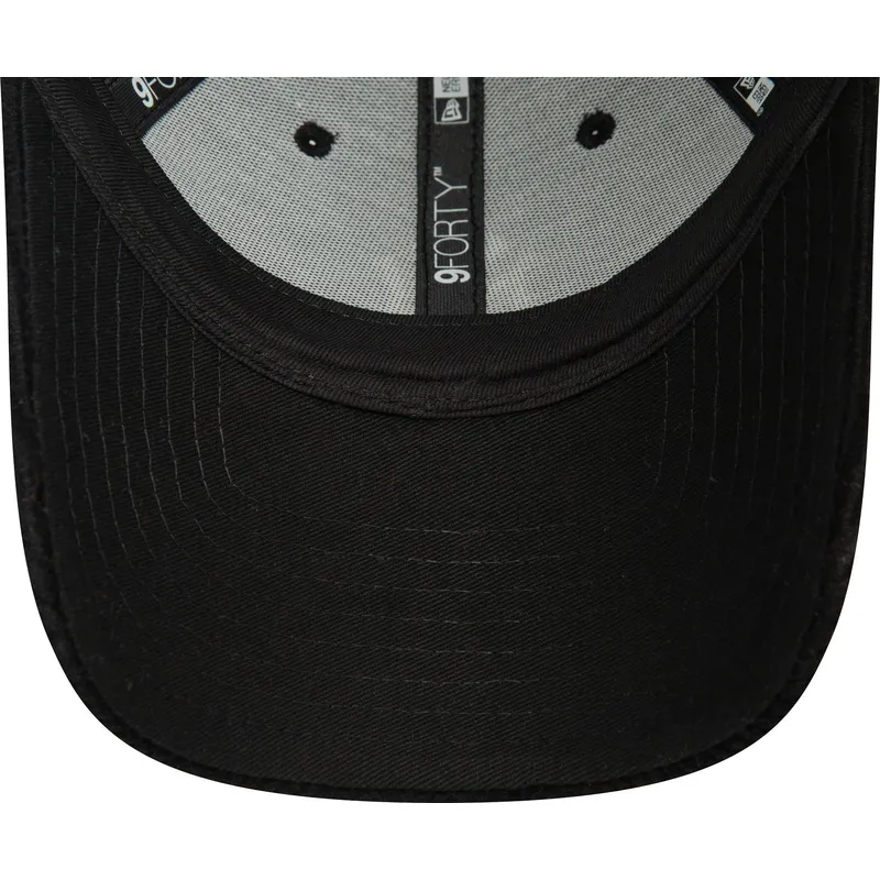 kepure-islenkta-juoda-reguliuojamas-9forty-cord-new-york-yankees-mlb-new-era