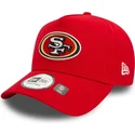 czerwona-zakrzywiona-czapka-snapback-9forty-e-frame-san-francisco-giants-mlb-od-new-era