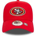 czerwona-zakrzywiona-czapka-snapback-9forty-e-frame-san-francisco-giants-mlb-od-new-era