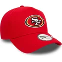 czerwona-zakrzywiona-czapka-snapback-9forty-e-frame-san-francisco-giants-mlb-od-new-era