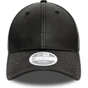 czarna-zakrzywiona-regulowana-czapka-damska-9forty-pu-monogram-new-york-yankees-mlb-od-new-era