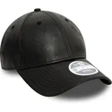 czarna-zakrzywiona-regulowana-czapka-damska-9forty-pu-monogram-new-york-yankees-mlb-od-new-era