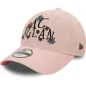 new-era-curved-brim-youth-9forty-needle-cord-ac-milan-serie-a-pink-adjustable-cap