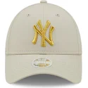 kepure-islenkta-smelio-reguliuojama-juostele-dorado-9forty-metallic-new-york-yankees-mlb-new-era