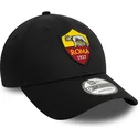 kepure-islenkta-juoda-reguliuojama-juostele-9forty-core-associazione-sportiva-roma-serie-a-new-era