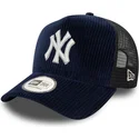 granatowa-czapka-trucker-9forty-a-frame-cord-new-york-yankees-mlb-marki-new-era