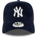 granatowa-czapka-trucker-9forty-a-frame-cord-new-york-yankees-mlb-marki-new-era