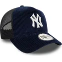 granatowa-czapka-trucker-9forty-a-frame-cord-new-york-yankees-mlb-marki-new-era