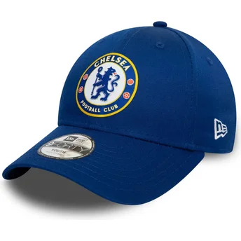 Kepurė išlenkta mėlyna snapback vaikams 9FORTY Core Chelsea Football Club Premier League New Era