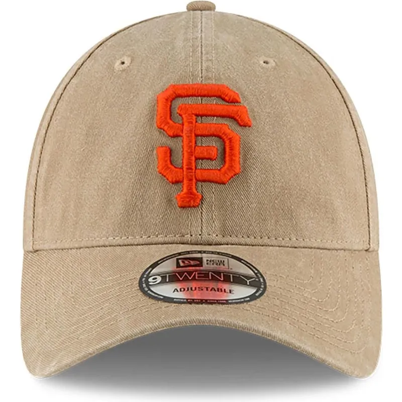 bezowa-regulowana-czapka-z-zakrzywionym-daszkiem-9twenty-core-classic-san-francisco-giants-mlb-new-era