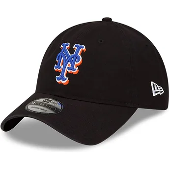 Czarna regulowana czapka z zakrzywionym daszkiem 9TWENTY Core Classic New York Mets MLB New Era