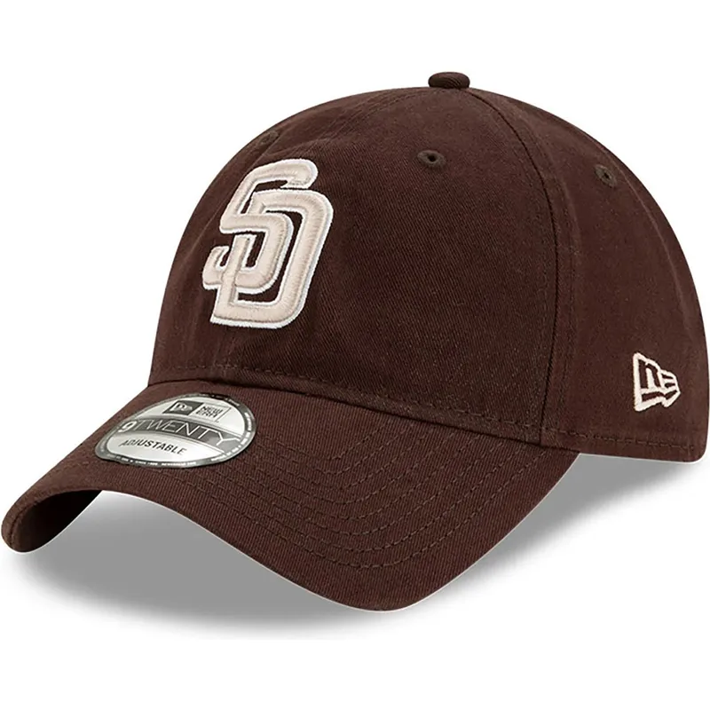 kepure-islenkta-ruda-reguliuojama-juostele-9twenty-core-classic-san-diego-padres-mlb-new-era