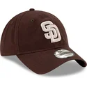 cap-islenkta-brown-adjustable-strap-9twenty-core-classic-san-diego-padres-mlb-new-era
