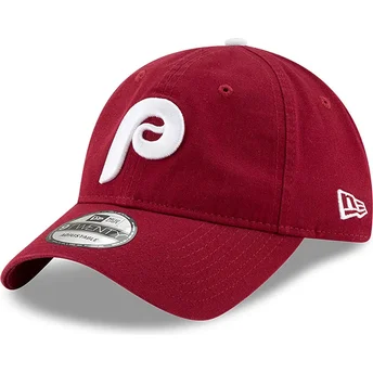Kepurė išlenkta raudona reguliuojama juostelė 9TWENTY Core Classic Philadelphia Phillies MLB New Era