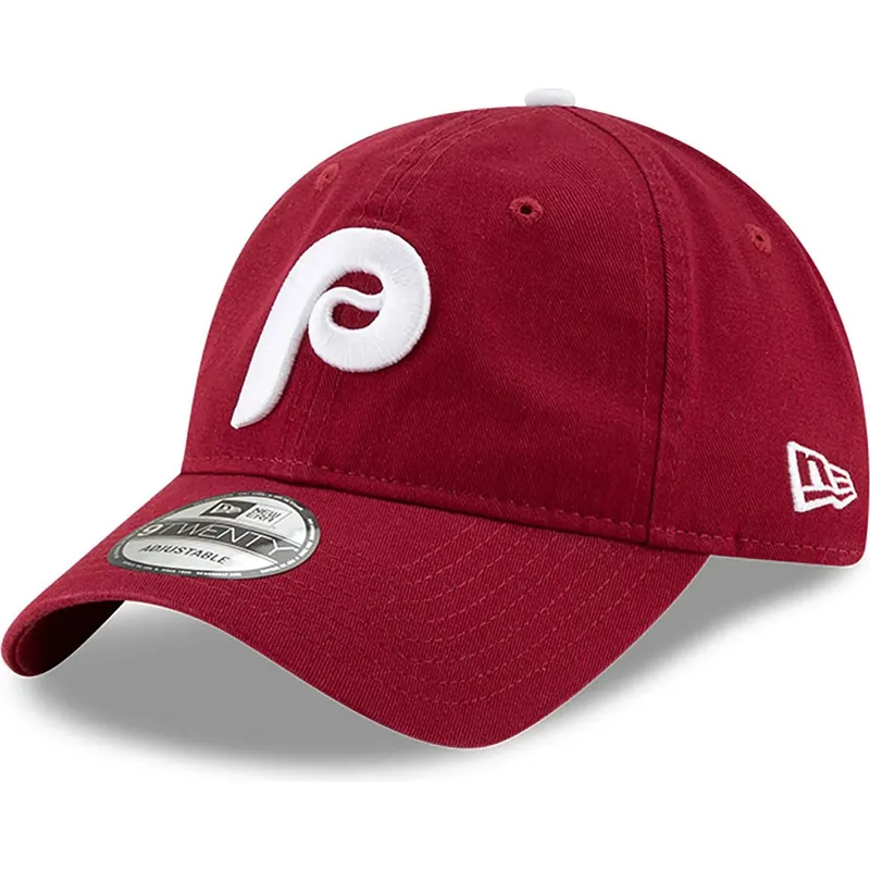 kepure-islenkta-raudona-reguliuojama-juostele-9twenty-core-classic-philadelphia-phillies-mlb-new-era