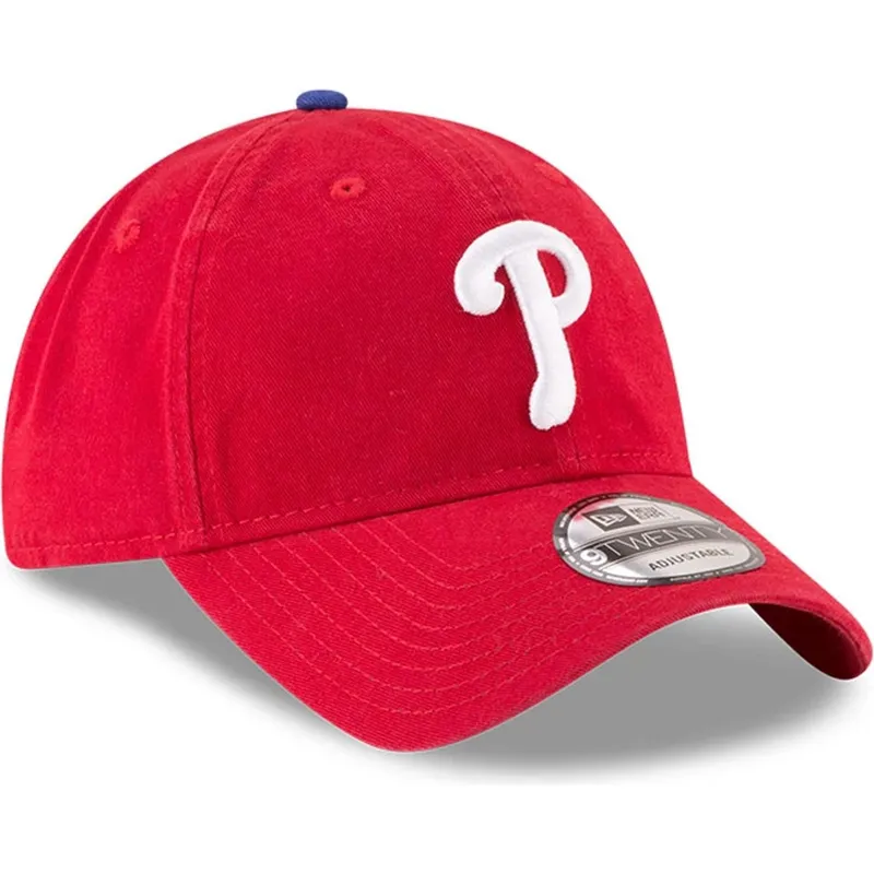 kepure-islenkta-raudona-reguliuojama-juostele-9twenty-core-classic-philadelphia-phillies-mlb-new-era