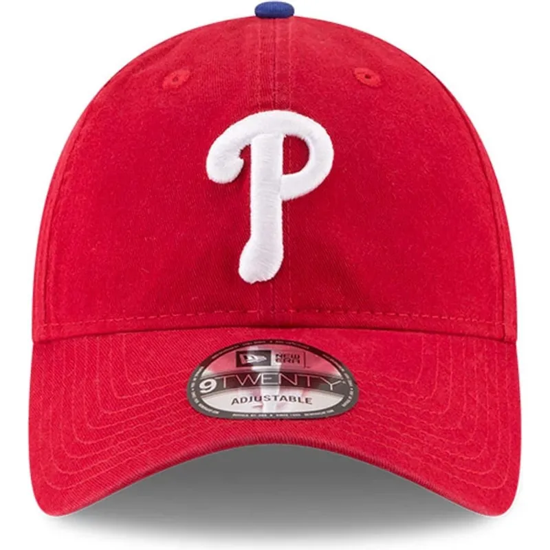 kepure-islenkta-raudona-reguliuojama-juostele-9twenty-core-classic-philadelphia-phillies-mlb-new-era