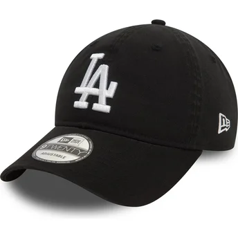 Cap išlenkta black adjustable strap 9TWENTY Washed Los Angeles Dodgers MLB New Era