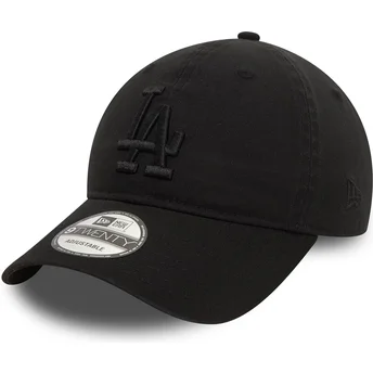 Cap išlenkta black adjustable strap 9TWENTY Washed Los Angeles Dodgers MLB New Era
