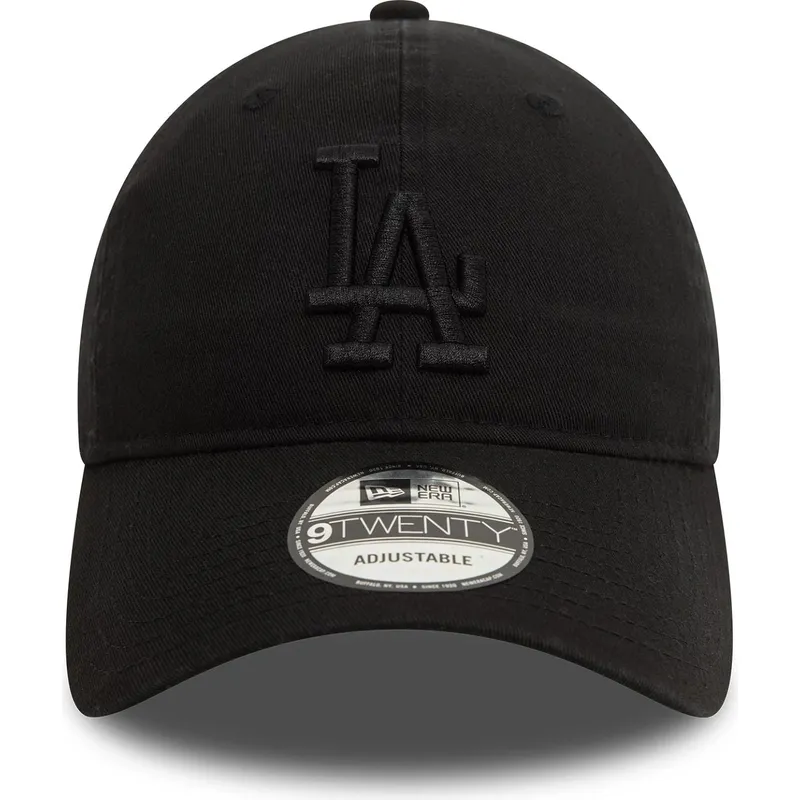 kepure-islenkta-juoda-reguliuojamas-9twenty-washed-los-angeles-dodgers-mlb-new-era