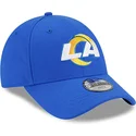 kepure-islenkta-melyna-reguliuojama-juostele-vaikams-9forty-the-league-los-angeles-rams-nfl-new-era