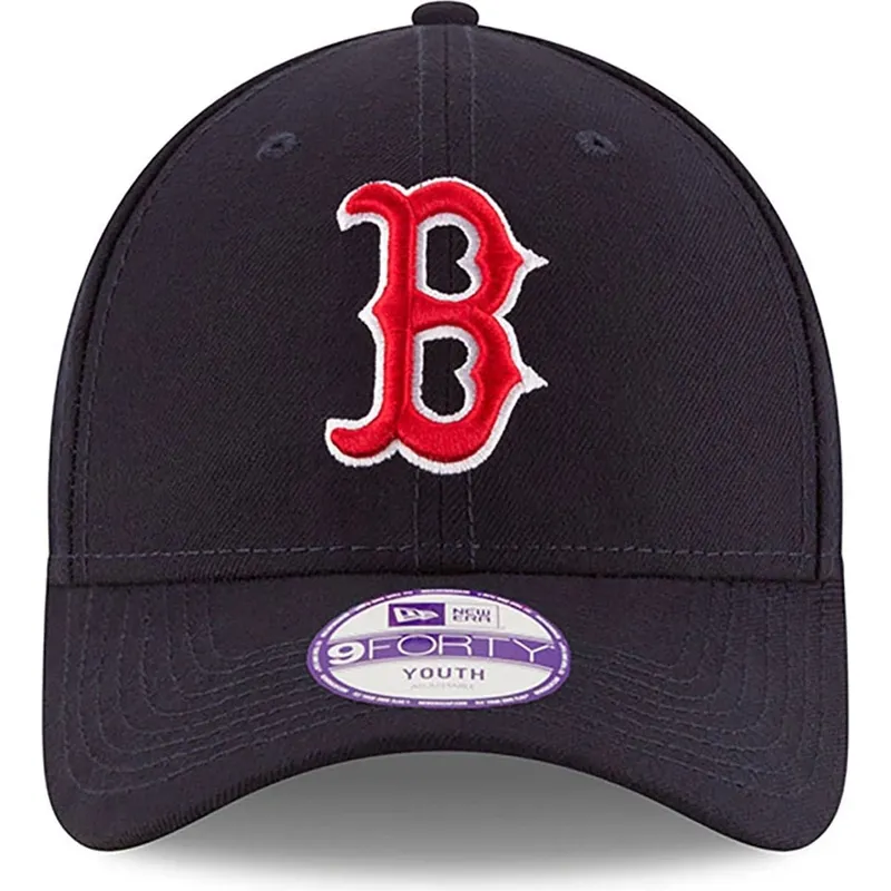 granatowa-zakrzywiona-czapka-regulowana-dla-chlopca-9forty-the-league-boston-red-sox-mlb-new-era