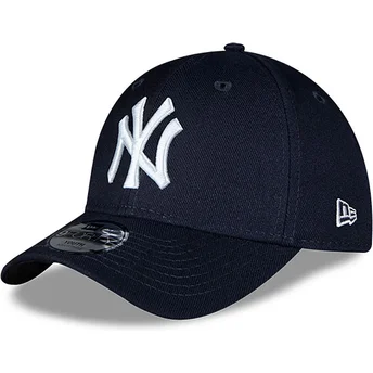 Granatowa zakrzywiona czapka dziecięca 9FORTY The League New York Yankees MLB regulowana marki New Era.
