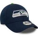 new-era-curved-brim-youth-9forty-the-league-seattle-seahawks-nfl-navy-blue-adjustable-cap