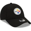 new-era-curved-brim-youth-9forty-the-league-pittsburgh-steelers-nfl-black-adjustable-cap