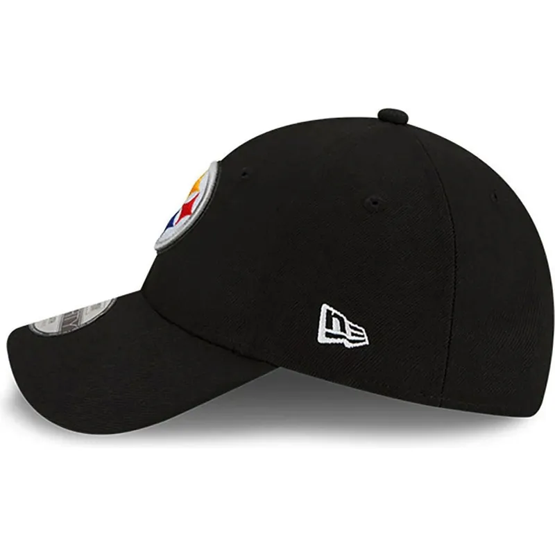 kepure-islenkta-juoda-reguliuojama-juostele-vaikams-9forty-the-league-pittsburgh-steelers-nfl-new-era