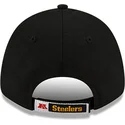 kepure-islenkta-juoda-reguliuojama-juostele-vaikams-9forty-the-league-pittsburgh-steelers-nfl-new-era