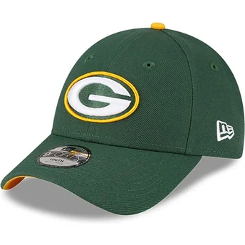 Cap išlenkta green adjustable strap vaikams 9FORTY The League Green Bay Packers NFL New Era