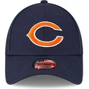 kepure-islenkta-tamsiai-melyna-reguliuojama-juostele-vaikams-9forty-the-league-chicago-bears-nfl-new-era