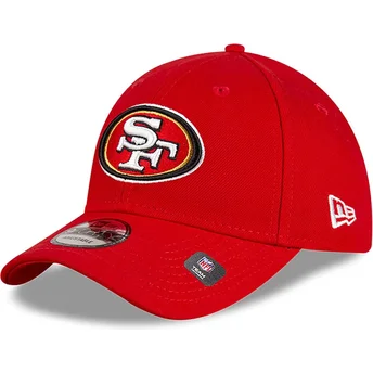Kepurė išlenkta raudona reguliuojamas 9FORTY The League Team Colour San Francisco 49ers NFL New Era