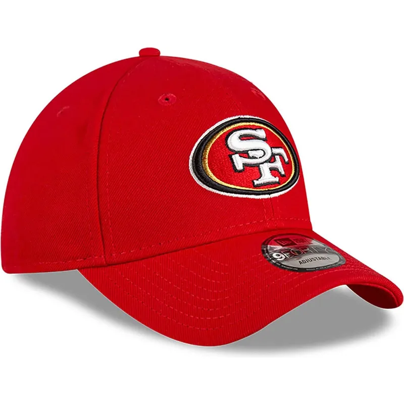 kepure-islenkta-raudona-reguliuojamas-9forty-the-league-team-colour-san-francisco-49ers-nfl-new-era