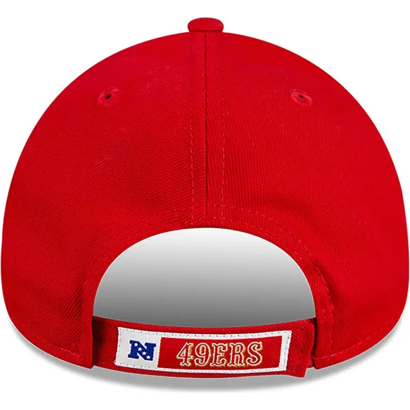 kepure-islenkta-raudona-reguliuojamas-9forty-the-league-team-colour-san-francisco-49ers-nfl-new-era