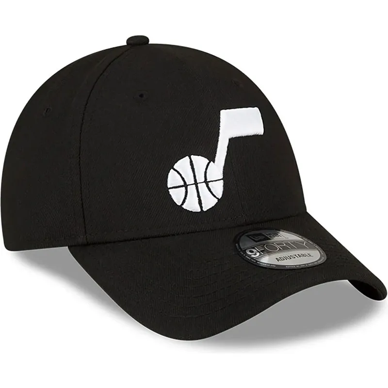 cap-islenkta-black-adjustable-strap-9forty-the-league-utah-jazz-nba-new-era