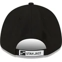 kepure-islenkta-juoda-reguliuojama-juostele-9forty-the-league-utah-jazz-nba-new-era