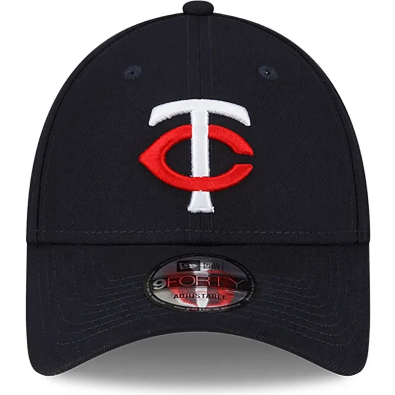 kepure-islenkta-tamsiai-melyna-reguliuojamas-9forty-the-league-minnesota-twins-mlb-new-era