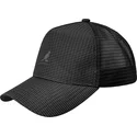 kepure-islenkta-juoda-snapback-seersucker-mesh-black-kangol