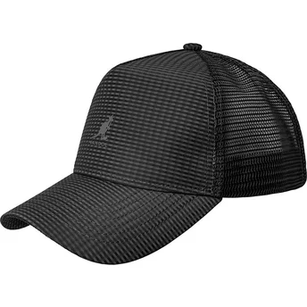 Kepurė išlenkta juoda snapback Seersucker Mesh Black Kangol