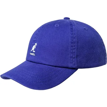 Kepurė išlenkta mėlyna reguliuojama juostelė Washed Baseball Starry Blue Kangol