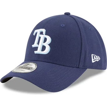 New Era Curved Brim 9FORTY The League Tampa Bay Rays MLB Navy Blue Adjustable Cap